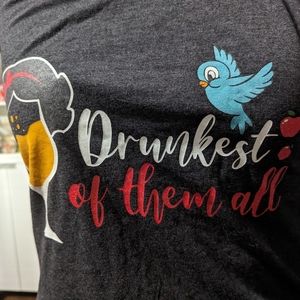 Drunkest of them all snow white themed tank top